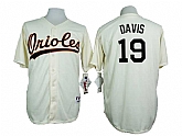 Baltimore Orioles #19 Chris Davis Mitchell And Ness Cream 1954 Turn Back The Clock Stitched Jersey JiaSu,baseball caps,new era cap wholesale,wholesale hats